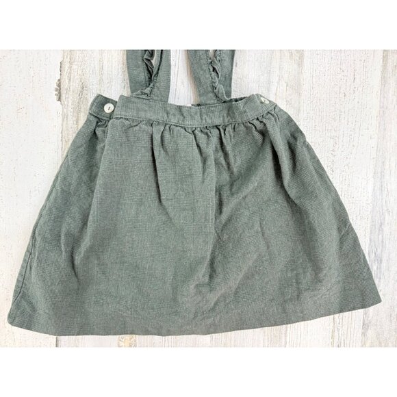 La Coqueta Green Pinafore Skirt Girls Sz 6 - Picture 2 of 15